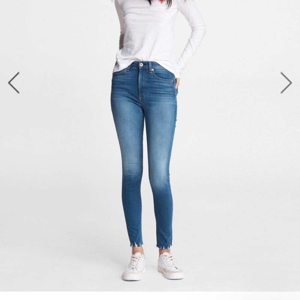 Rag and bone Nina high rise ankle skinny